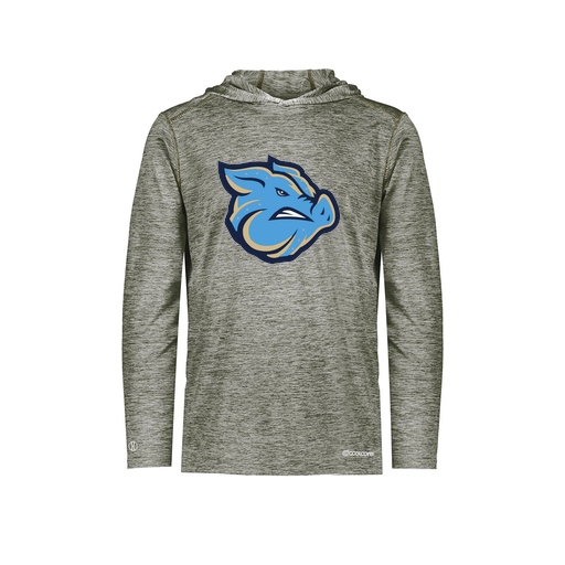 [FOLHCGGY-AS-LOGO3] Decker Men's Charge Hoodie (Adult S, Gray, Logo 3)