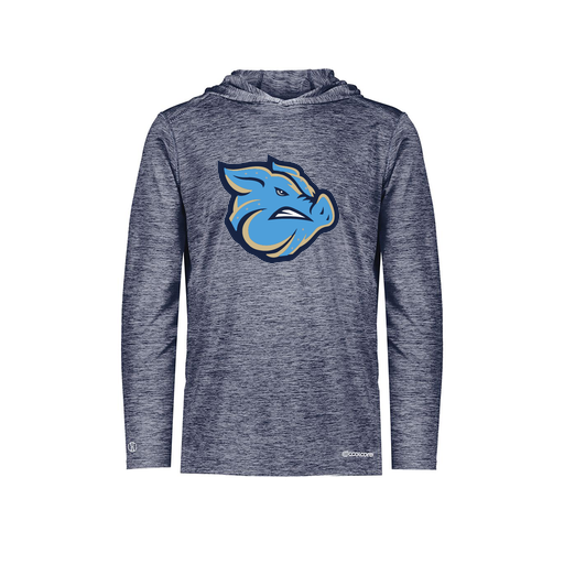 [FOLHCGNV-YS-LOGO3] Decker Youth Charge Hoodie (Youth S, Navy, Logo 3)