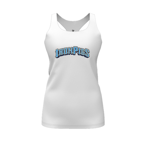 [CUS-DFW-RCBK-PER-WHT-FYS-LOGO2] Racerback Tank Top (Female Youth S, White, Logo 2)