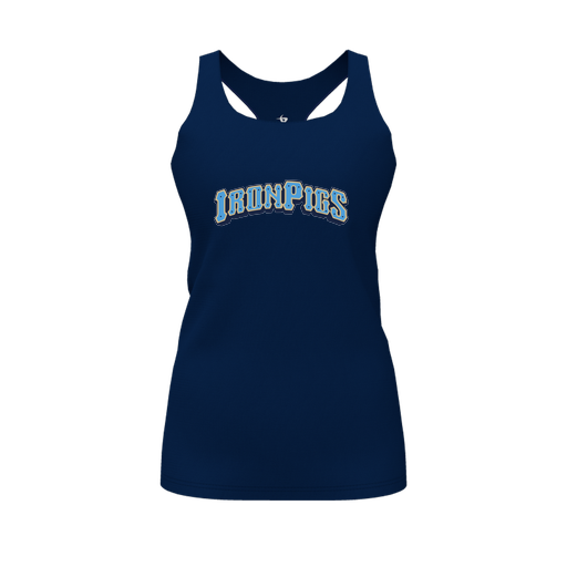 [CUS-DFW-RCBK-PER-NVY-FYS-LOGO2] Racerback Tank Top (Female Youth S, Navy, Logo 2)