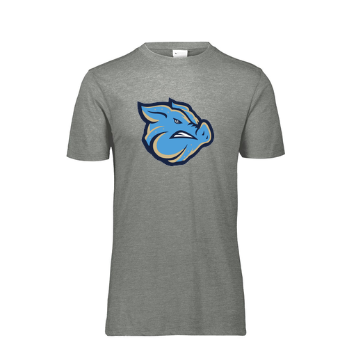 [FTSCUBGY-AS-LOGO3] Decker Men&#39;s Tri-Blend T-Shirt - Short Sleeve (Adult S, Gray, Logo 3)