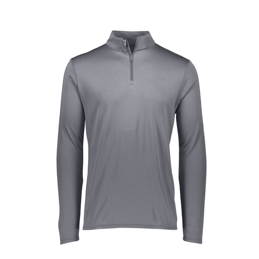 [FTLQFLGY-AS-LOGO1] Decker Men&#39;s Flex-Lite 1/4 Zip Shirt (Adult S, Gray, Logo 1)