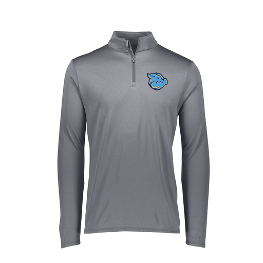 [FTLQFLGY-FAXS-LOGO3] Decker Women's Flex-Lite 1/4 Zip Shirt (Female Adult XS, Gray, Logo 3)