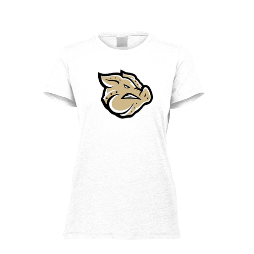 [FTSCUBWH-FAXS-LOGO1] Decker Women's Tri-Blend T-Shirt - Short Sleeve (Female Adult XS, White, Logo 1)