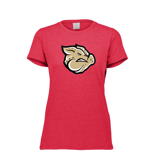 [FTSCUBRD-FAXS-LOGO1] Decker Women&#39;s Tri-Blend T-Shirt - Short Sleeve (Female Adult XS, Red, Logo 1)