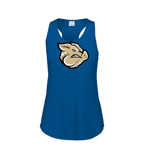 [3078.U55.S-LOGO1] Ladies Tri Blend Tank Top (Female Adult S, Royal, Logo 1)