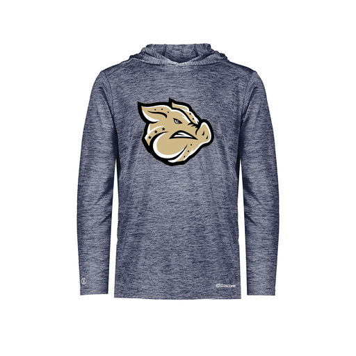 [FOLHCGNV-AS-LOGO1] Decker Men's Charge Hoodie (Adult S, Navy, Logo 1)