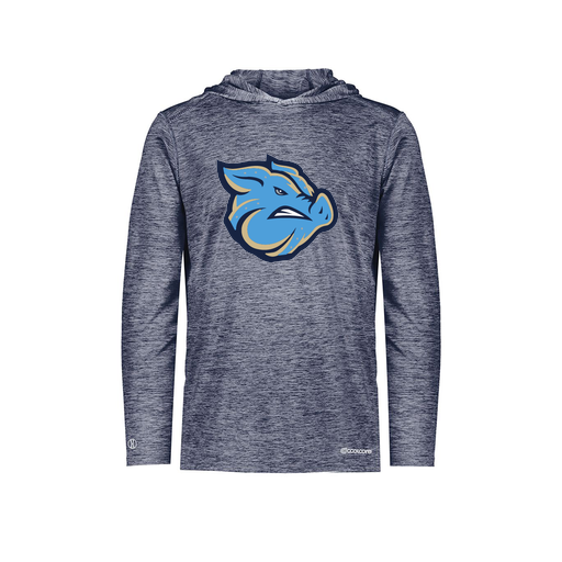 [FOLHCGNV-AS-LOGO3] Decker Men's Charge Hoodie (Adult S, Navy, Logo 3)