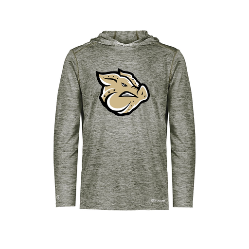 [FOLHCGGY-YS-LOGO1] Decker Youth Charge Hoodie (Youth S, Gray, Logo 1)