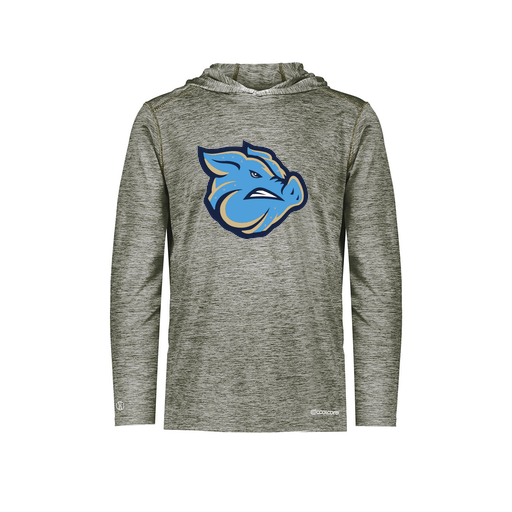 [FOLHCGGY-YS-LOGO3] Decker Youth Charge Hoodie (Youth S, Gray, Logo 3)