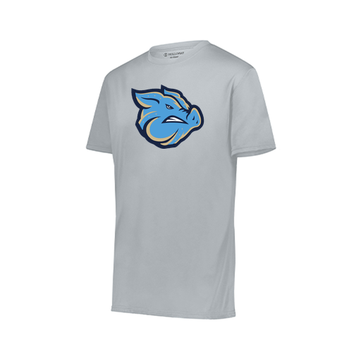 [222818.099.S-LOGO3] Men's Movement Dri Fit Shirt (Adult S, Silver, Logo 3)