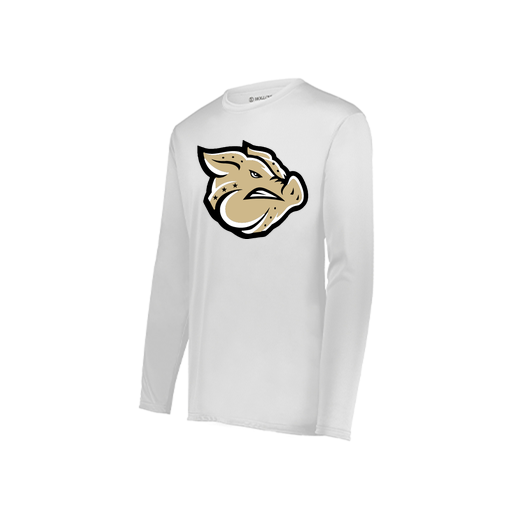 [222822.005.XS-LOGO1] Men's LS Smooth Sport Shirt (Adult XS, White, Logo 1)