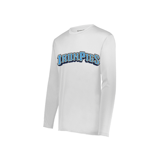 [222822.005.XS-LOGO2] Men's LS Smooth Sport Shirt (Adult XS, White, Logo 2)