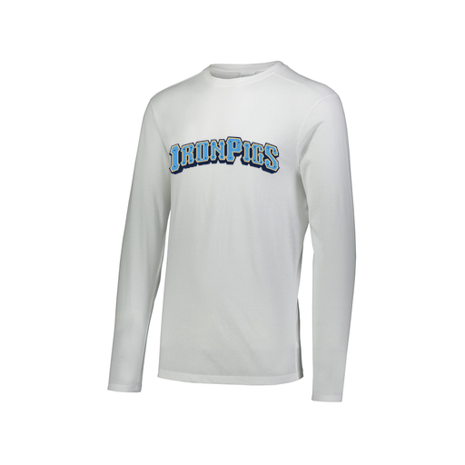 [FTLCUBWH-AXS-LOGO2] Decker Men&#39;s Tri-Blend T-Shirt - Long Sleeve (Adult XS, White, Logo 2)