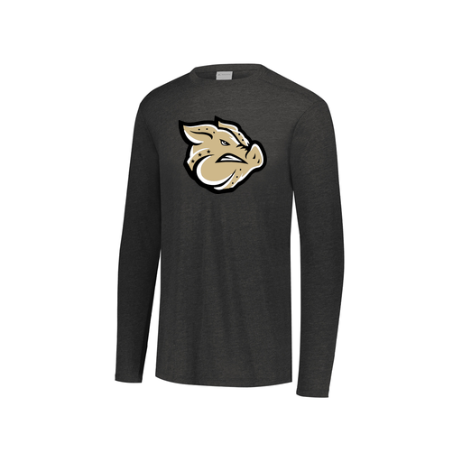 [3076.K94.S-LOGO1] Youth LS Ultra-blend T-Shirt (Youth S, Black, Logo 1)
