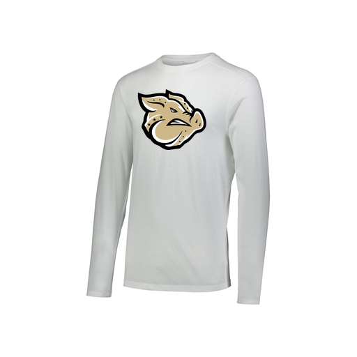 [FTLCUBWH-YS-LOGO1] Decker Youth Tri-Blend T-Shirt - Long Sleeve (Youth S, White, Logo 1)